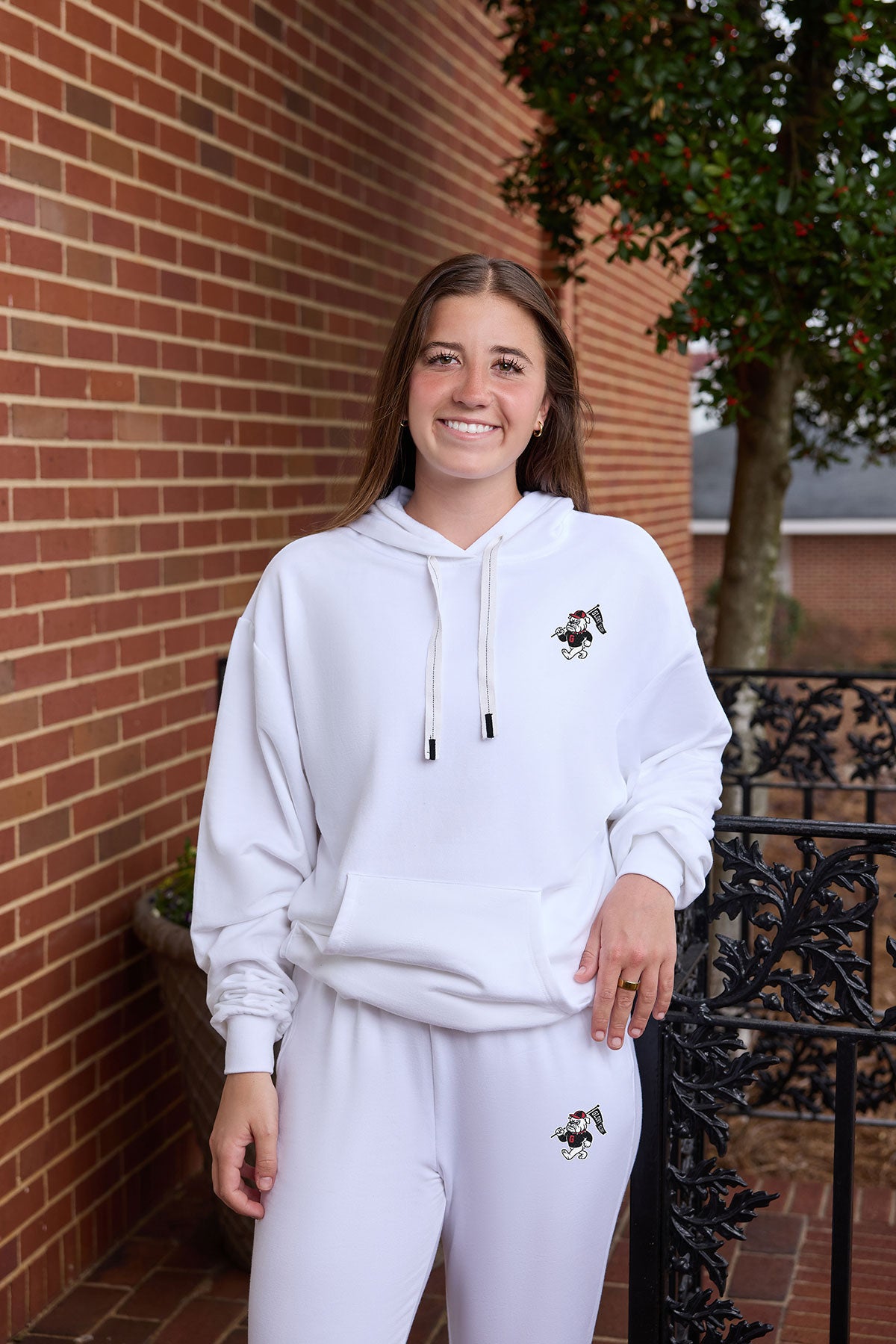 Georgia Logo Softest Fleece Womens Hoodie