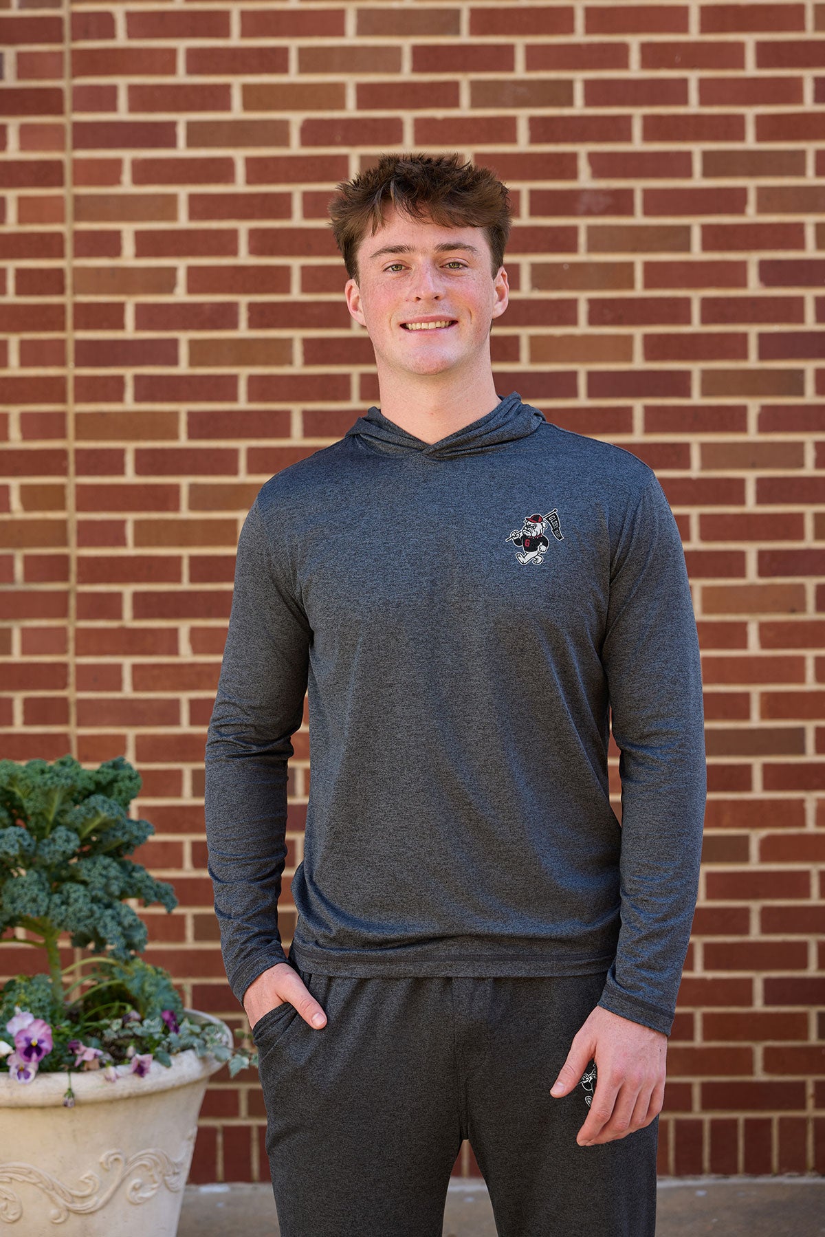 Georgia Logo Flex Form Mens Hoodie